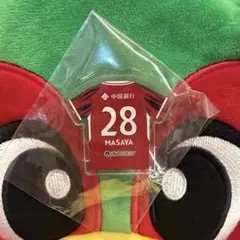 新品未使用 ファジアーノ岡山 28 松本昌也 ユニフォーム型 ピンバッジ
