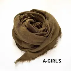 ♦︎新品未使用♦︎ A-GIRL'S エイガールズ とろける肌ざわり大判ストール