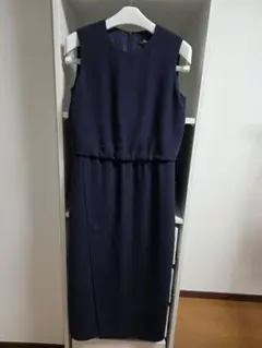 Theory ノースリーブワンピース ネイビー サイズ0