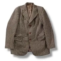 70s Harris Tweed がんクラブチェック テーラードジャケット