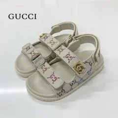 GUCCI グッチ プラット フォーム ビットサンダル ブルー - メルカリ