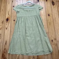 ina オリーブグリーン ワンピース　リネン