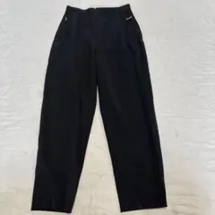 レディース　ウール95% ブラックパンツ