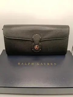 Ralph Lauren 長財布 ブラック パープルのサムネイル