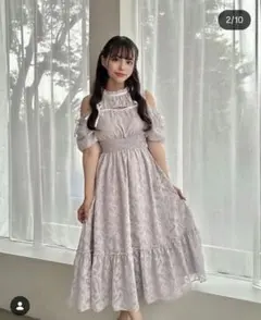 新品未使用 gelato pique♡カップイン ティアードフレアプルオーバー 