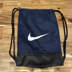 NIKE ナイキナップサック 巾着 ネイビー美品のサムネイル
