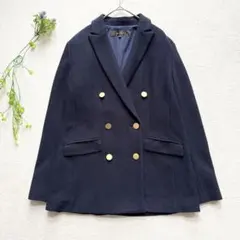 【極美品】リフレクト　ストレッチ ジャージジャケット　紺ブレ　ダブル　金ボタン
