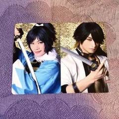 ミュージカル刀剣乱舞 乱舞博覧会 ランダムふぉとカード 大和守安定 長曽根虎徹