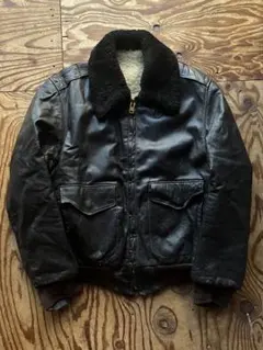 70s 80s vintage G-1 タイプ レザー ジャケット