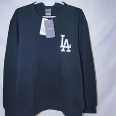 新品 トレーナー XL ドジャース ファナティクス サテンロゴ スウェット 裏毛