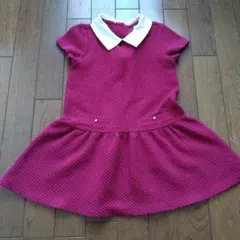 Janie and Jack 半袖ワンピース 5号 赤紫