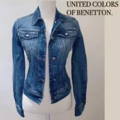 BENETTON ウォッシュ加工デニムジャケット