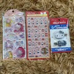 ハローキティ シール ヘアクリップセット