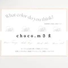 【choco.mさま専用】ドレス色当てクイズ