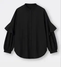 GU ラッフルスリーブブラウス(長袖)のサムネイル