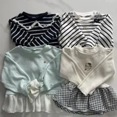 apres les cours 90cm 女の子 トップス4点 まとめ売り