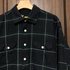 FAT チェックネルシャツ XL 緑 ブロックチェック