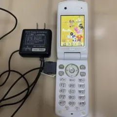 docomo SO702i 화이트 가라케 휴대폰 본체 정크