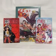ワンピース 映画特典本2冊＋アートプレート美品＆新品セット即日発送可！おまけ付き