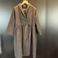 Samansa Mos2 フード付きロングワンピース　コートジャケット