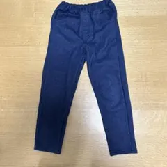 猫耳ポケット付きロングパンツ 120サイズ　裏起毛