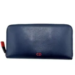 希少☆DIOR HOMME ディオールオム 長財布 CDロゴ ラウンドファスナー