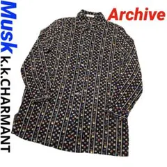 Archive"Musk K.K.CHARMANT" フルーツ花柄シャツブラウス