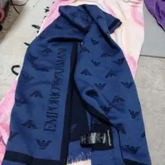 EMPORIO ARMANI ネイビー マフラー