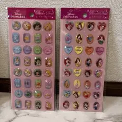 ディズニープリンセス　ストーンシール　2種　2シート