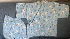 子ども服 キッズ 男の子 ベビー服 カブトムシ 甚平 浴衣 上下セット 120