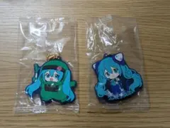 ガンダム　初音ミク　コラボ　ラバーマスコットキーホルダー