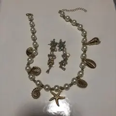 アリエル風 ネックレス＆ピアス