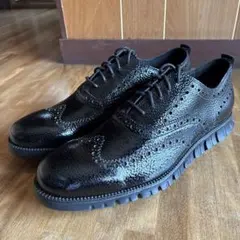 【未使用】Cole Haan ブラックレザー ドレスシューズ