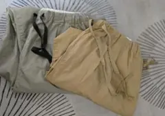 値下げ●LAITERIE●イージーパンツ ●2色セット●グレー●ベージュ