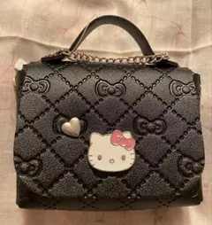 新品未使用品☆ハローキティ エコバッグ付きバッグ 黒