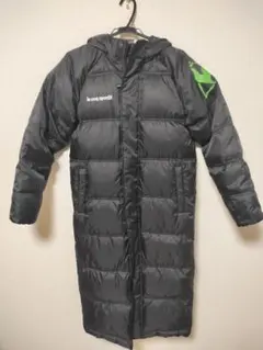 ✨美品　デサント製✨　ルコック　ロングダウンベンチコート　ブラック　観戦　肉厚