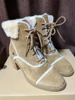 ファー付きスエードムートンブーツ