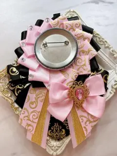 【697 セール中】ロゼット　ピンク系