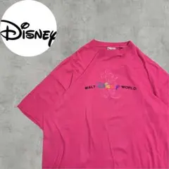 【即発送】00s Disney ディズニー 半袖Tシャツ ピンク ビックサイズ