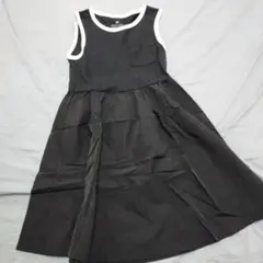 H&M エイチアンドエム ナイロンスカートワンピース 黒 120cm 122