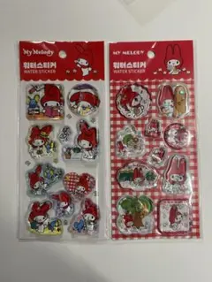 【⚠️シールズレ有】韓国　ウォーターシール　マイメロディー　サンリオ　2枚セット