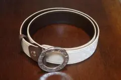 BVLGARI ロゴマニア ベルト ベージュ ブラウンのサムネイル