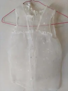 ベビー服　レースドレス　フリル帽子