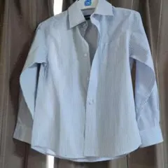 120サイズ 青と白のストライプ シャツ☆