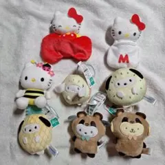 サンリオ　ハローキティ　フルーツきぐるみマスコット　　8個セット