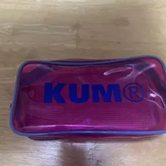 KUM ピンク メッシュ 筆箱