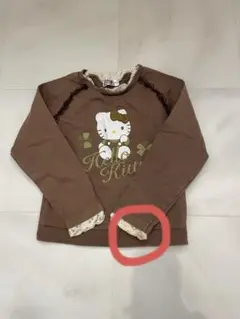 ハローキティフリルレース付き トレーナー