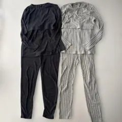 SHEIN マタニティ リブ　長袖セットアップ S グレー グレージュ 春夏秋
