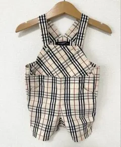BURBERRY 美品　チェック柄 オーバーオール 70cm バーバリー