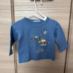 familiar 刺繍Tシャツ 青90 - メルカリ